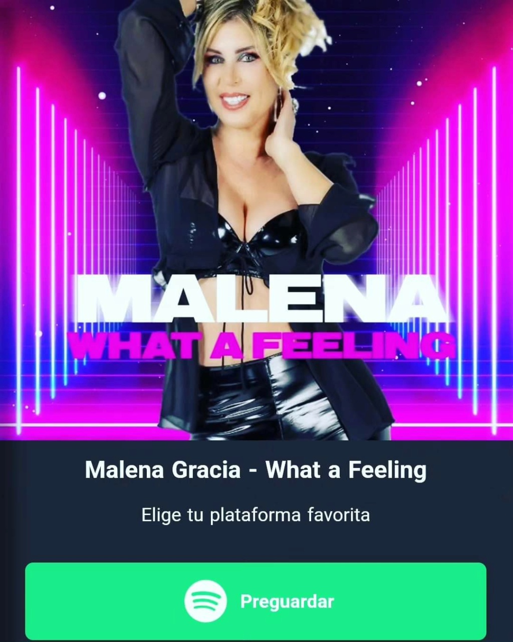 Malena Gracia >> Single “What a Feeling” - Página 23 Fb_img12