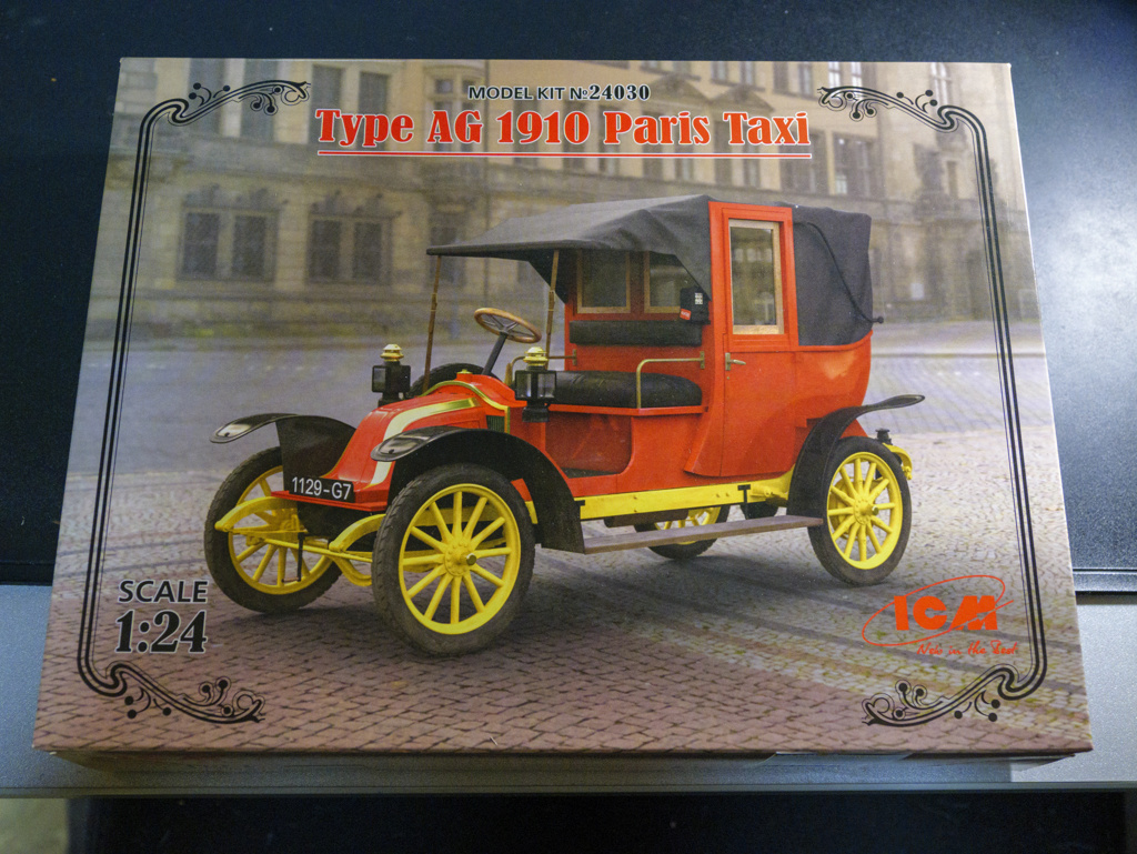 1/24 - RENAULT AG 1910 TAXI DE LA MARNE - ICM - MONTAGE TERMINE * Taxi_a10