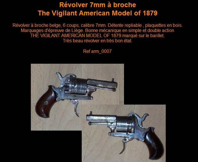 Pistolet Belge Modele Américain Sans_t13