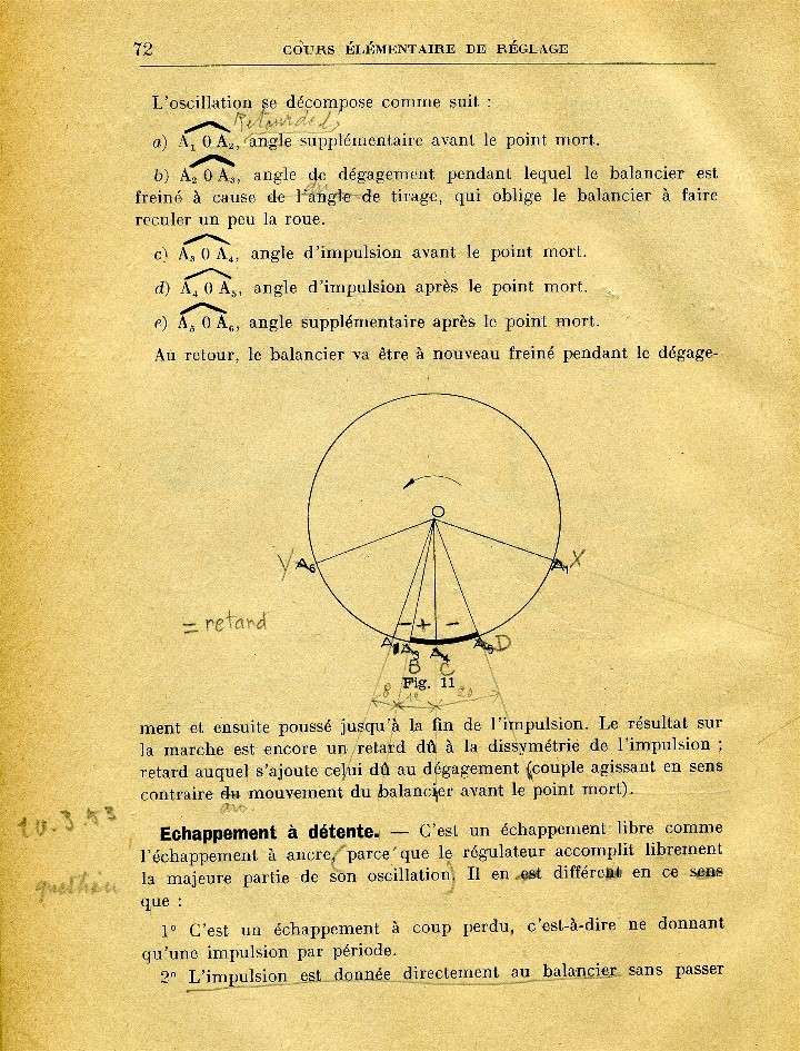  - Le retard dû à l'échappement Dessay10