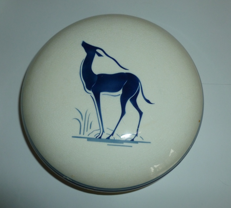 Bonbonnière décor antilope style art deco Orchies - Moulin des loups P1050988