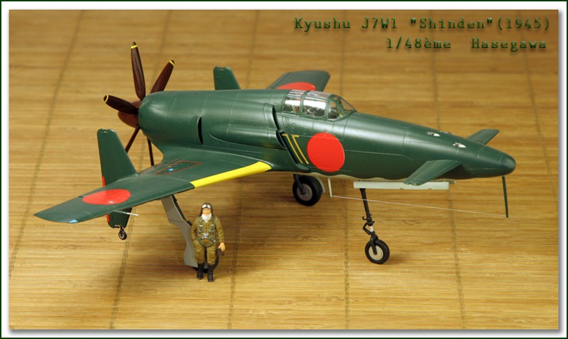 Kyushu J7W1 Shinden - 1/48me Hasegawa Kyushu12