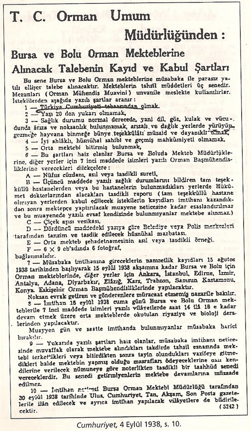 1936-1938 Döneminde Verilen Kamu İlanlarında Irk Şartı 0812-k15