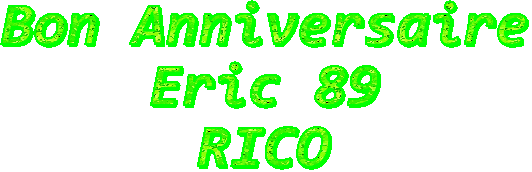 Anniversaire de RICO 89 Text11