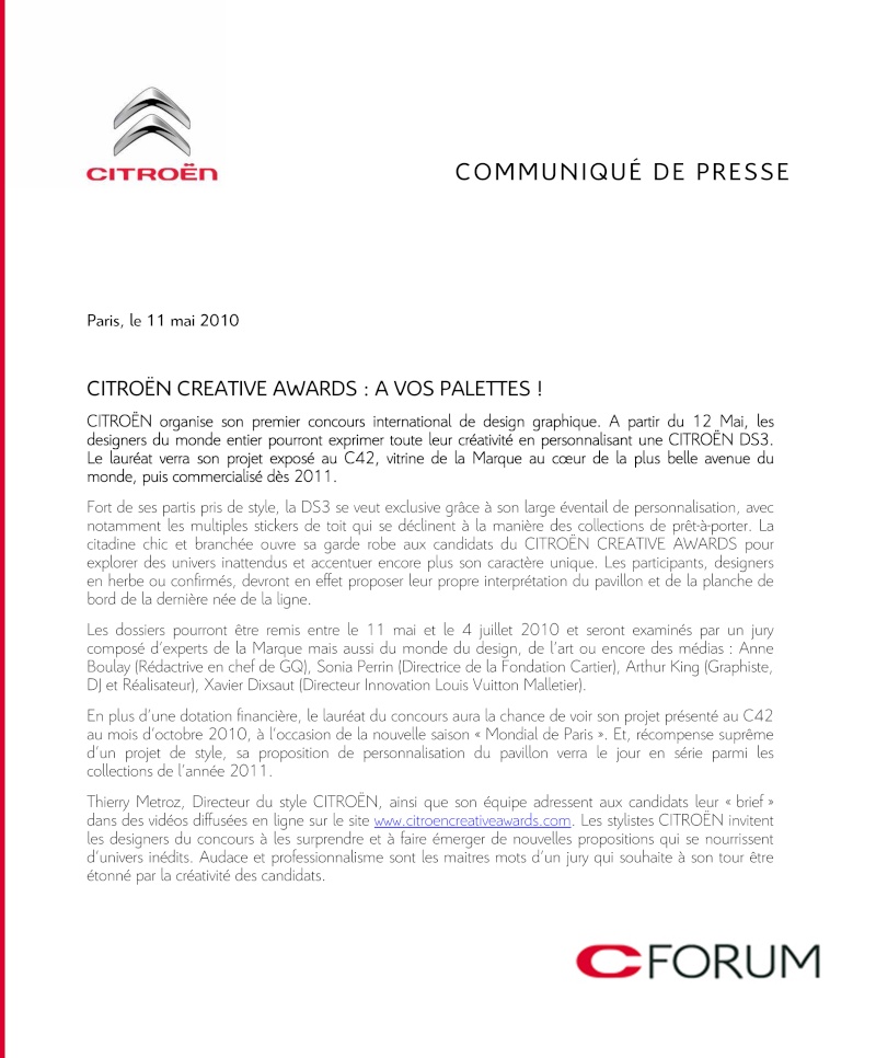 [Concours] Citroën Créative Awards Cpcitr15