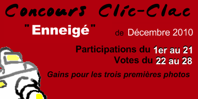 Concours Clic-Clac de Décembre 2010, Enneigé