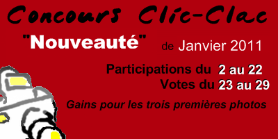 Concours Clic-Clac de Janvier 2011, Nouveauté