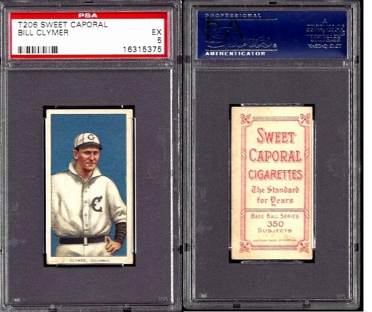 T206 cards for sale (PSA 5's and PSA 6's) Clymer10
