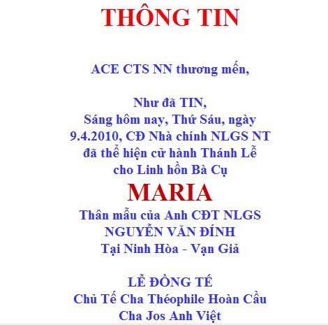 RIP_ CÙNG CẦU NGUYỆN CHO LINH HỒN MARIA, THÂN MẪU ANH NGUYỄN VĂN ĐÍNH THUỘC NHÒM  TẠI VẠN GIẢ,NINH HÒA.. Dohuu_21