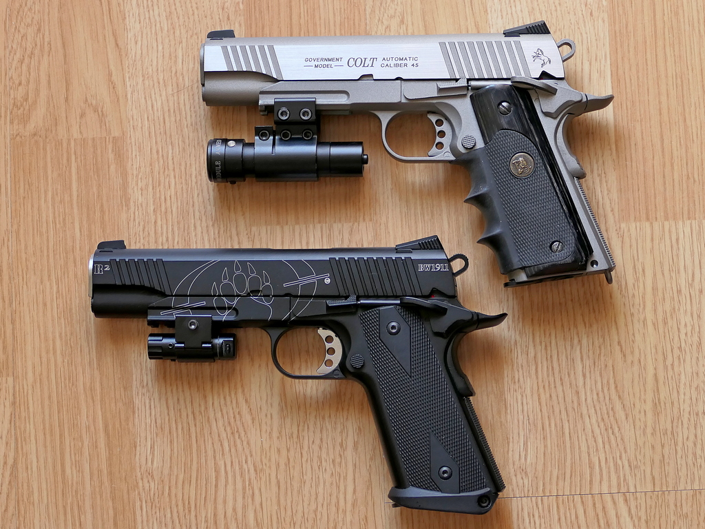 Tanfoglio Witness 1911 - Achat plaisir vraiment satisfaisant. Cybergun Colt 1911 rail gun stainless Blackw13