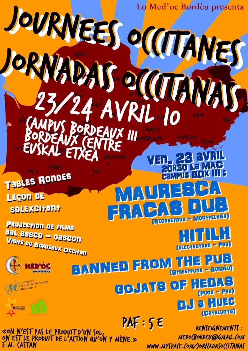 23 - 24 d'abriu : Jornadas occitanas a Bordèu Affich10