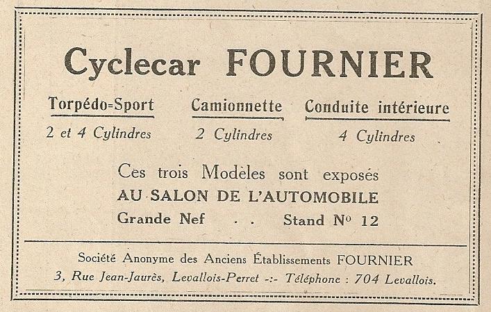 FOURNIER cyclecar Fourni12