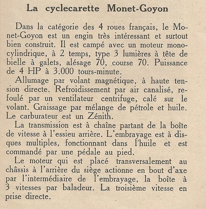 MONET & GOYON CYCLECARETTE Monet-10