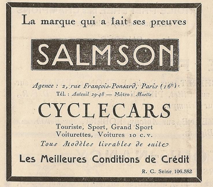 salmson - SALMSON cyclecar - Page 2 Salmso11
