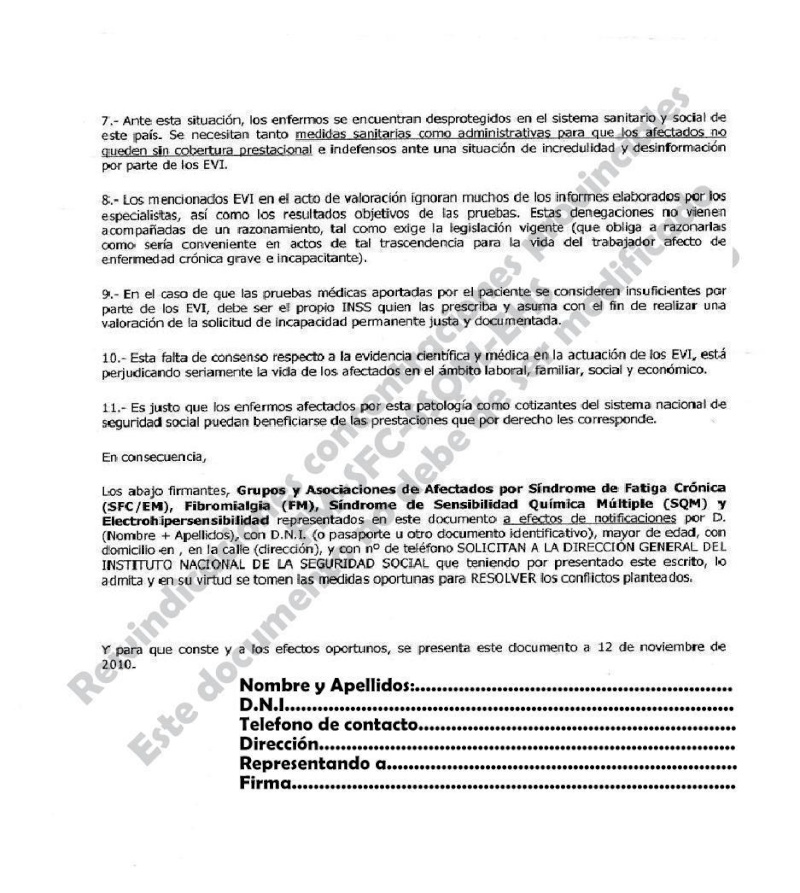  DOCUMENTO REIVINDICATIVO DE CONCENTRACIONES  PROVINCIALES Angele12