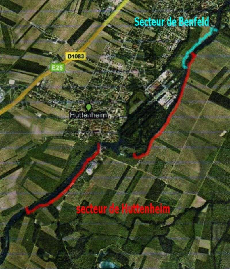 Plan secteur de HUTTENHEIM Ill_hu10