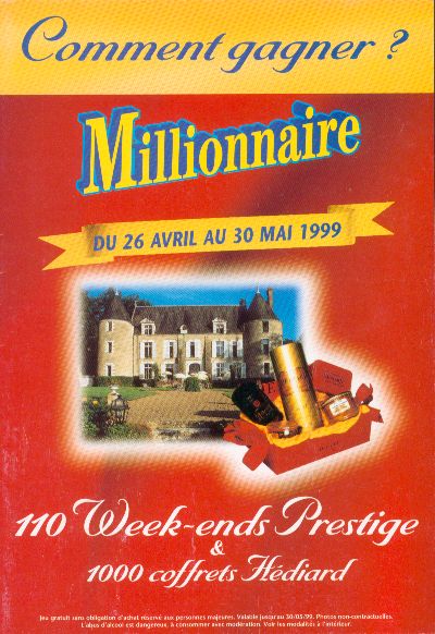Notice Millionnaire promotionnelle, jeu concours... Millio44