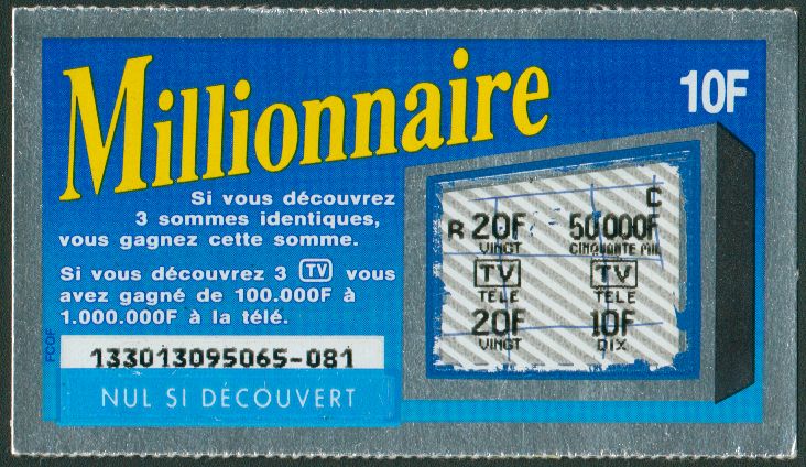 Millionnaire 13301 Emission 4 - Les Tickets Ticket17