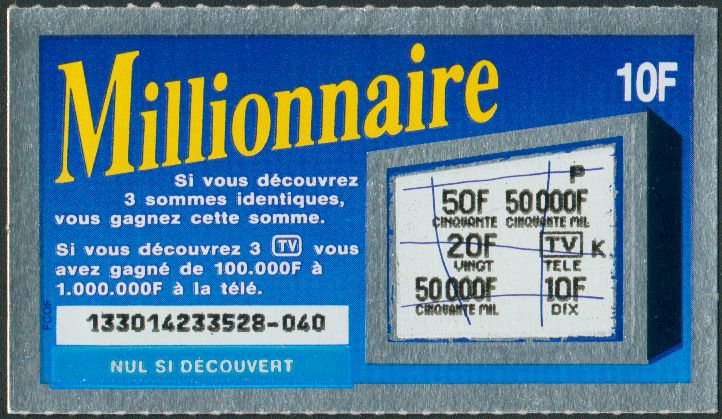Millionnaire 13301 Emission 4 - Les Tickets Ticket19
