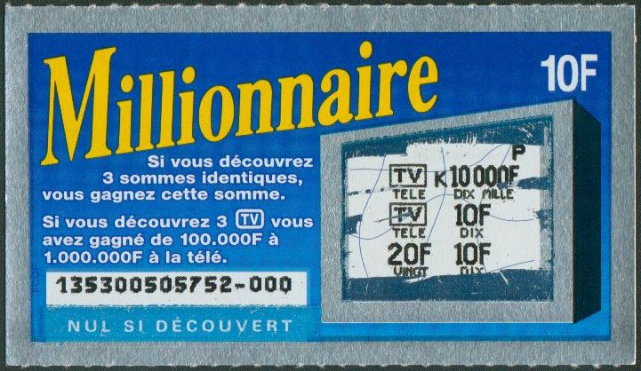 Millionnaire 13530 Emission 7 - Etude Ticket45