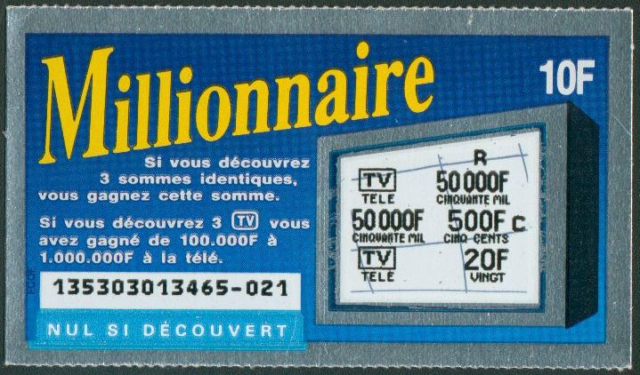 Millionnaire 13530 Emission 7 - Etude Ticket49