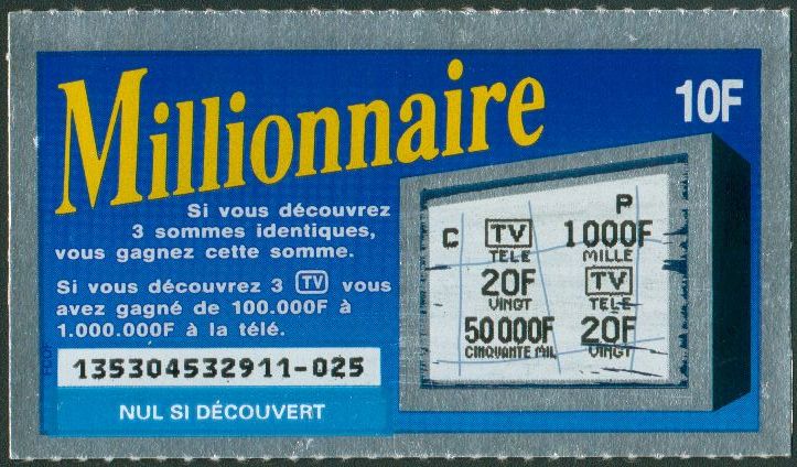 Millionnaire 13530 Emission 7 - Etude Ticket51