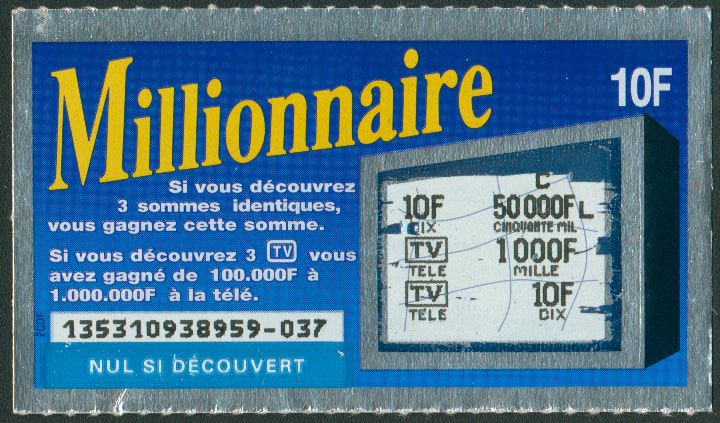 Millionnaire 13531 - Emission 8 - Etude Ticket55