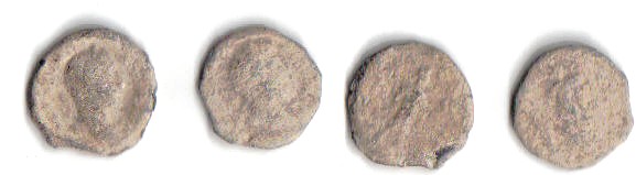 Monedas romanas de plomo monetiforme 1211