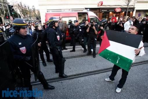 Manifestation a Nice de pro Palestiniens Nice1310