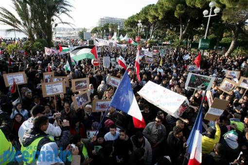 Manifestation a Nice de pro Palestiniens Nice710