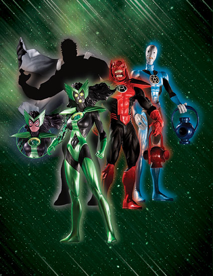 Green Lantern Blackest Night Series 1 Action Figure Set D_580210