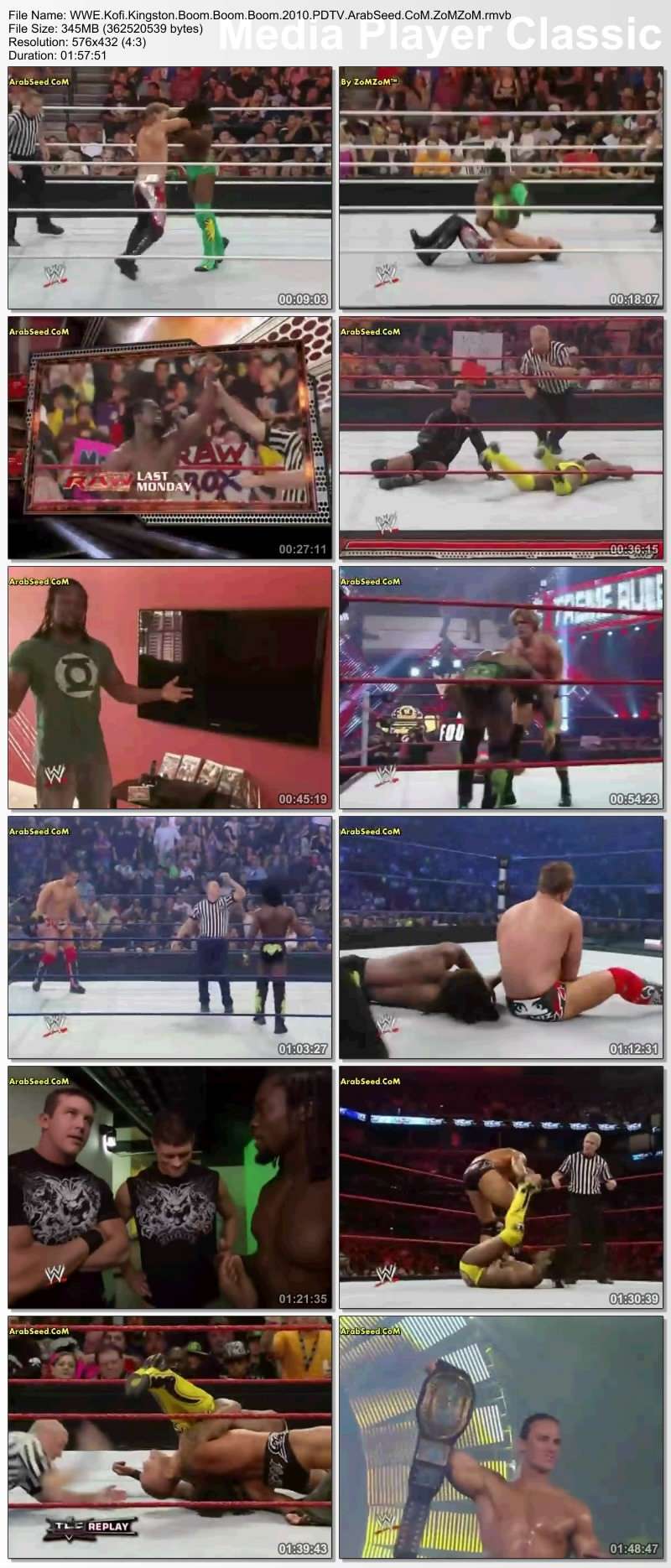 WWE Kofi Kingston Boom Boom Boom 2010 PDTV Thumbs38