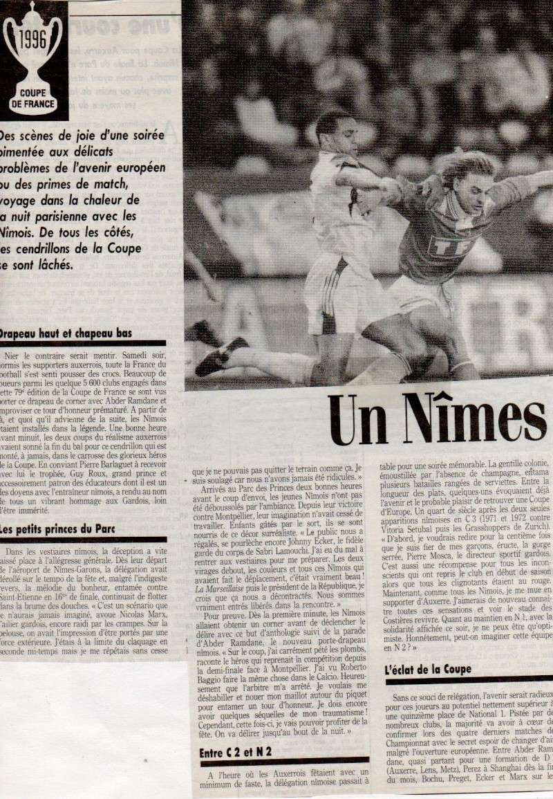 Souvenirs de l'épopée nîmoise en CdF 1996 Finale29