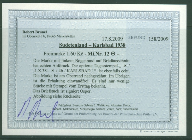Sudetenland - Ausgaben für Karlsbad Karlsb15