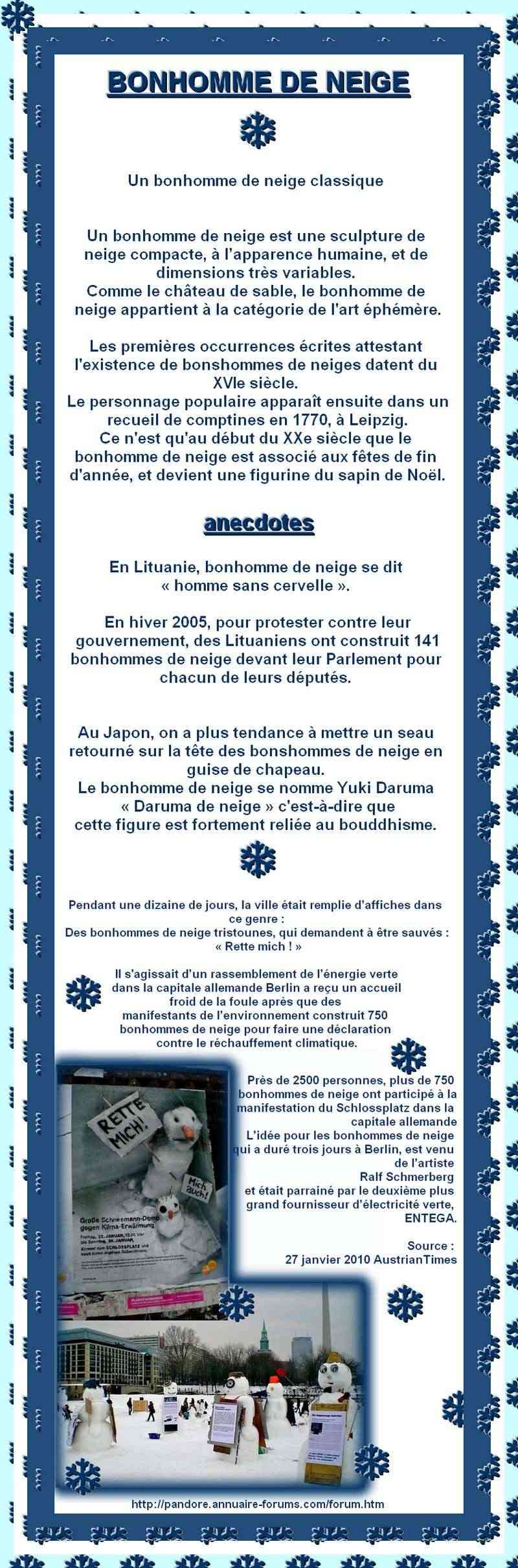 LE BONHOMME DE NEIGE - ANECDOTES HISTORIQUES - LITHUANIE - JAPON - BERLIN ALLEMAGNE 153