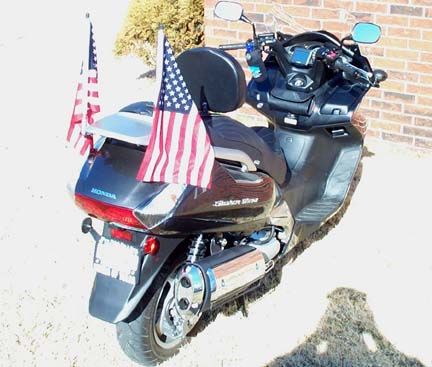 New project - Rear Flag Mount for SilverWing Scooter Flag113