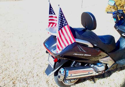 New project - Rear Flag Mount for SilverWing Scooter Flag510
