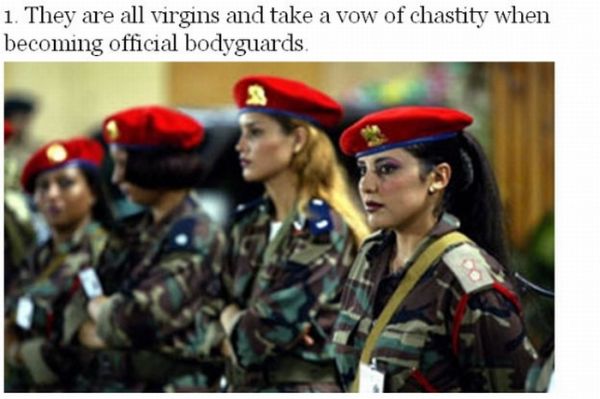 Les femmes dans l'armée. Gadaff10