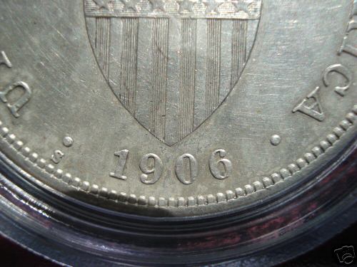 Fast facts about the 1906-S peso ----- embosed 1906-s10