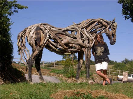 HEATHER JANSCH sculptures-chevaux en bois flotté 20_fev10