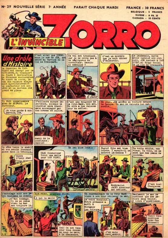 André Oulié dessinateur de Zorro Zorro-12
