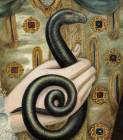 Un serpent caché sur un portrait de la reine Elizabeth I Detail10