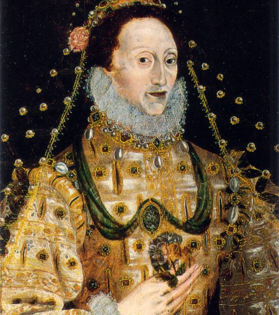 Un serpent caché sur un portrait de la reine Elizabeth I Le-por10