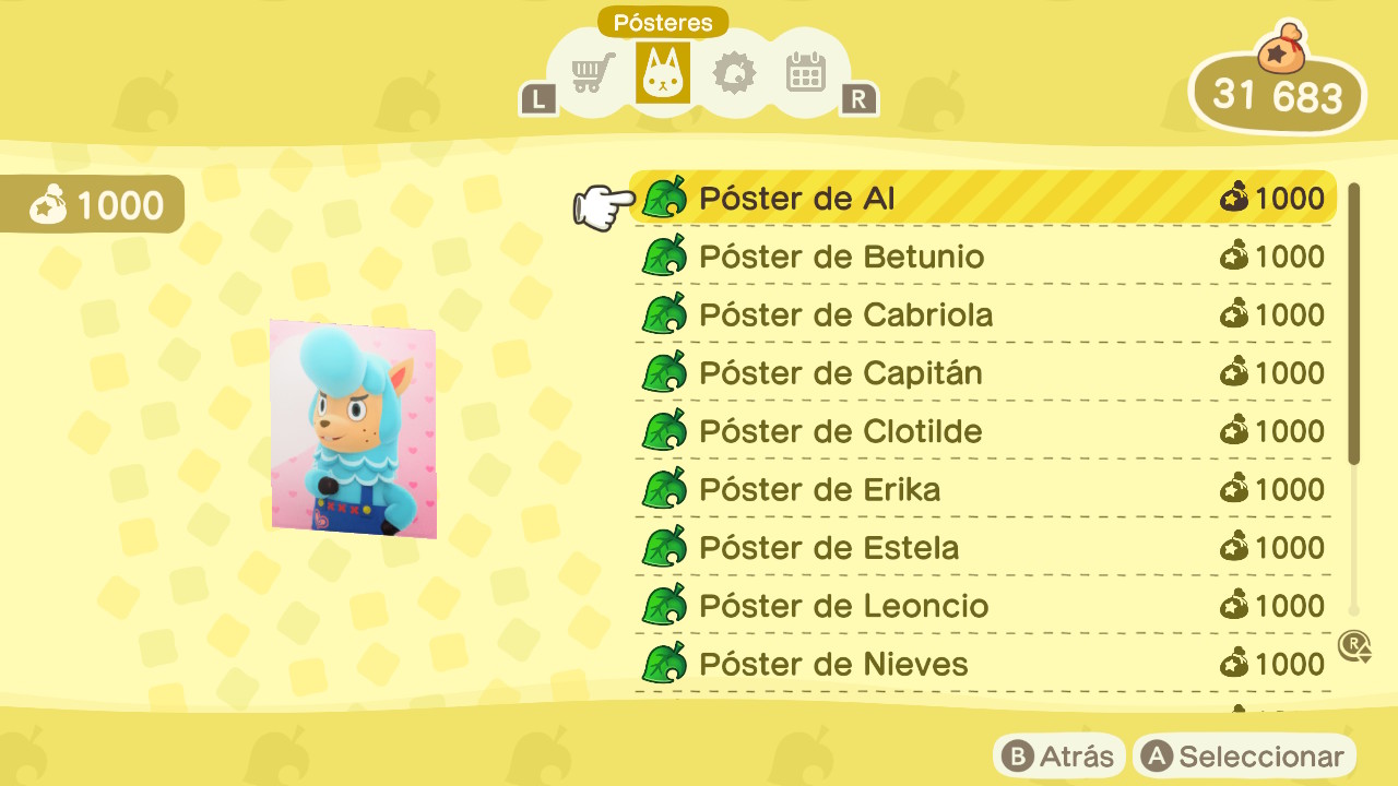 Cómo comprar posters de tus vecinos y amiibos 95884310