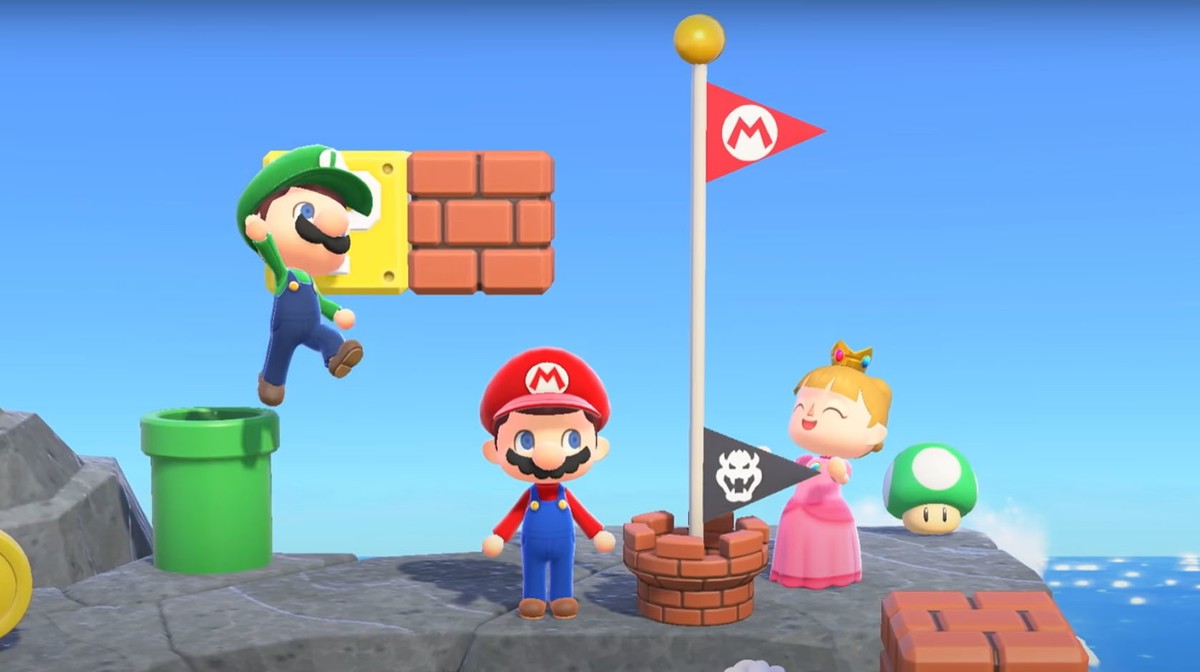 Los artículos y ropa de Mario en  Animal Crossing: New Horizons (Avance) Acnh-m10