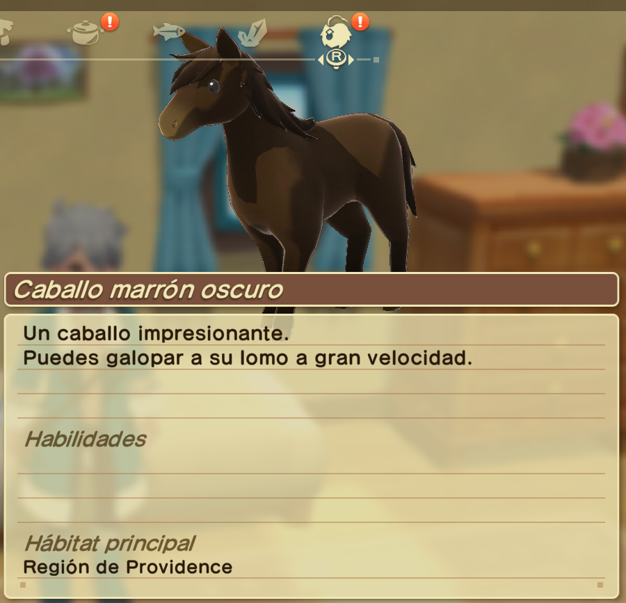 Enciclopedia animal de Harvest Moon The Winds of Anthos Caball26