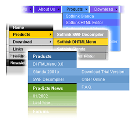 حصرياا برنامج Sothink DHTML Menu 9.3 Build 932 لتصميم القوائم المنسدلة كامل Dhtmlm10