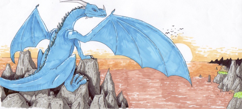 Un dessin au promarker Dragon10