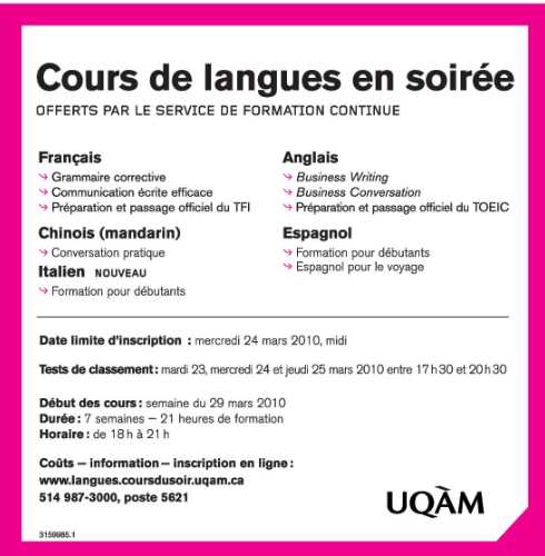 Annonces de qlq formations 11 mars 2010 Uqam210