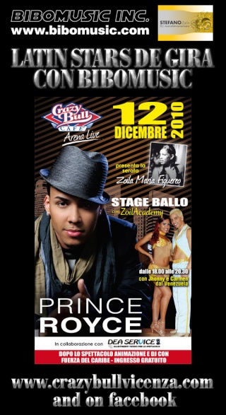 Dom 12 dic. PRINCE ROYCE in concerto a Vicenza Crazyb11